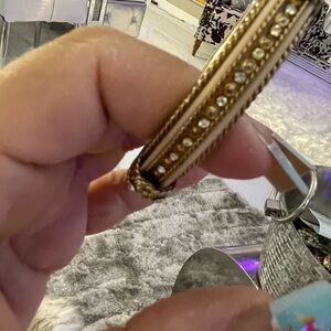 Source Unknown Gold-Tone Rhinestone Women's Bracelet